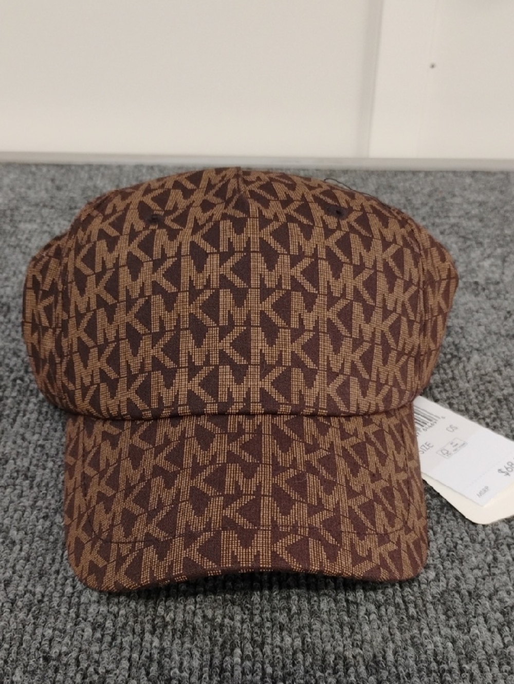 Michael Kors Brown MK Monogram Baseball Cap NWT